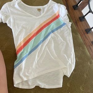 Super cute top for summer with stripes across the front!!